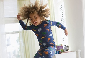 A happy young girl Playing