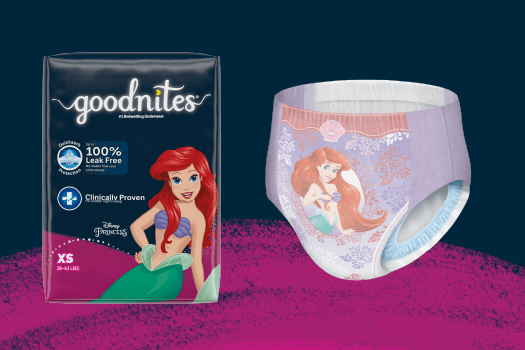 Ropa interior para niñas Goodnites® para mojar la cama